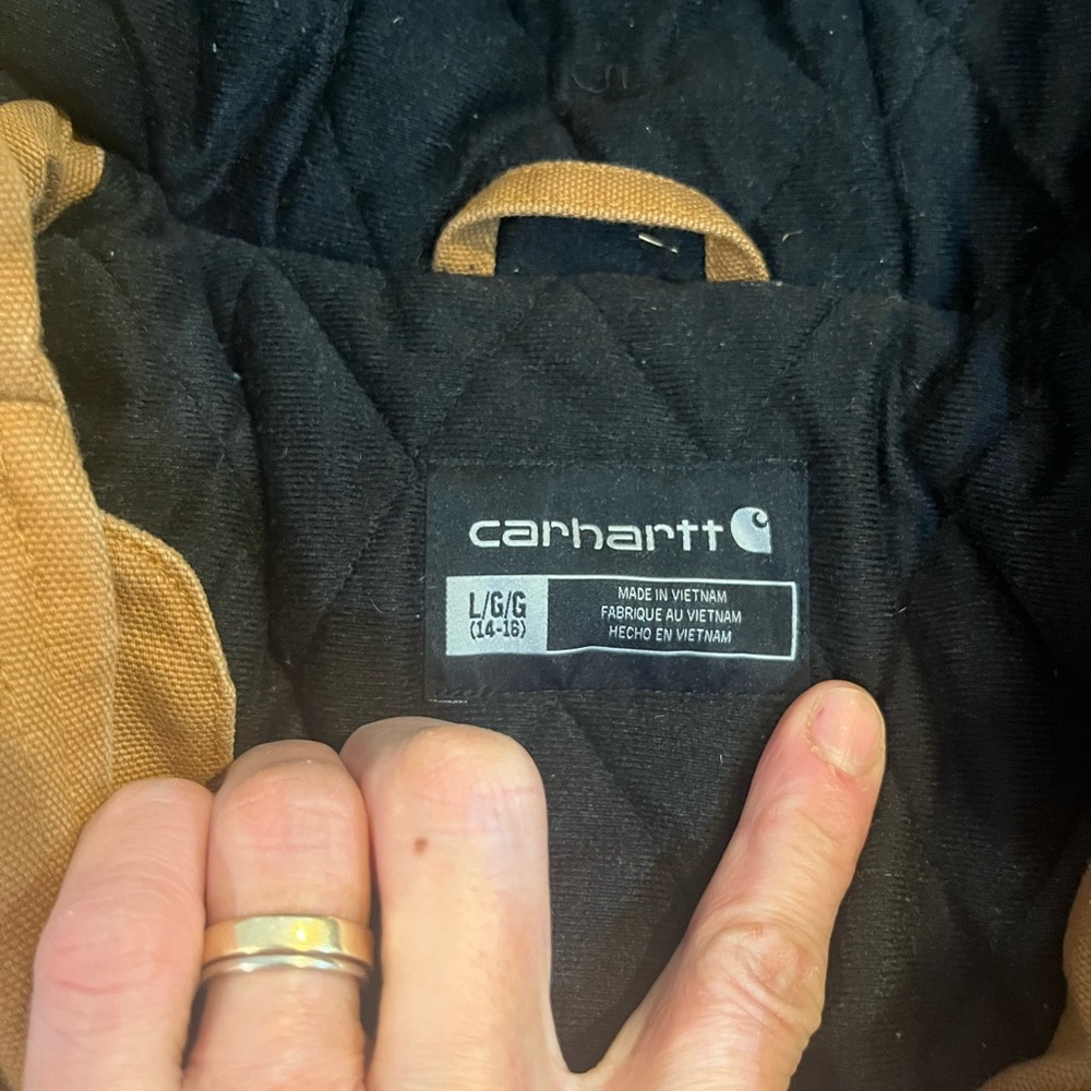 Carhartt big kid Tan Jacket - Picture 2 of 5